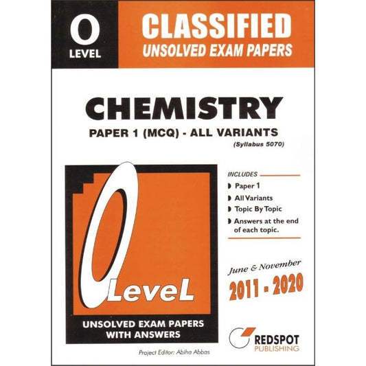 O LEVEL CLASSIFIED CHEMISTRY P1 (ALL VARIANTS) Redspot