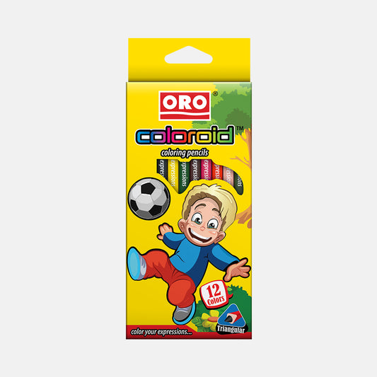 Oro Colour Coloroid Pack of 12 And 24 Color Pencils