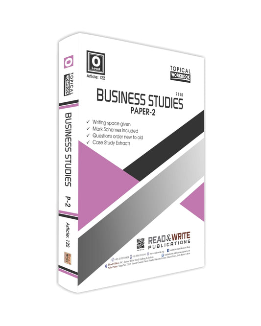122 Business Studies O Level Paper 2 Topical Workbook