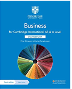 Cambridge International AS & A Level BUSINESS Coursebook 4TH Edition BY PETER STIMPSON Available In Pakistan.