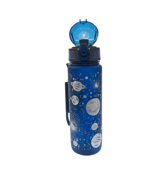 EYUN SPORT PLASTIC BPA-FREE BOTTLE  PLANETARY SYSTEM DESIGN 800ML BLUE COLOUR