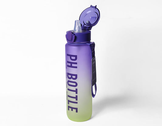 Eyun BPA Free Leakproof Water Bottle 1000 ml (Purple & Green)