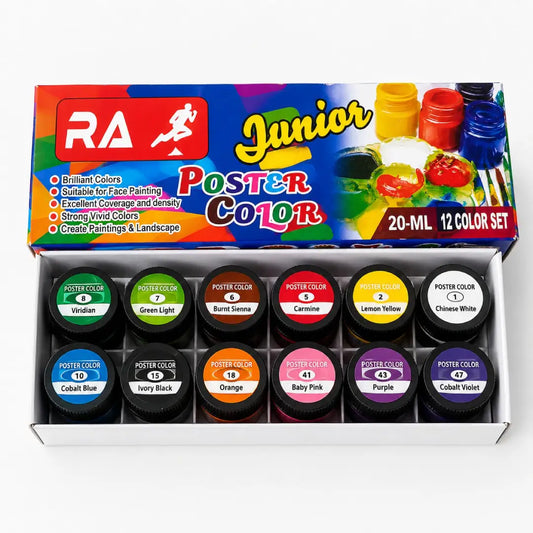Race Junior Poster Colours β Set of 12