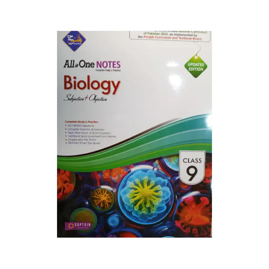 CAPTAIN SERIES (SHARRAH) β All in One Notes Biology Updated Edition (class 9)