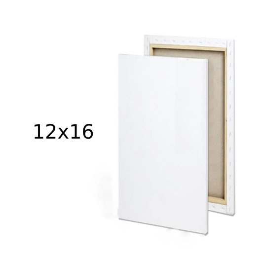 Premium White Rectangle Canvas — 12×16 inches