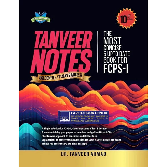 Tanveer Notes FCPS-1 10th Edition Updated