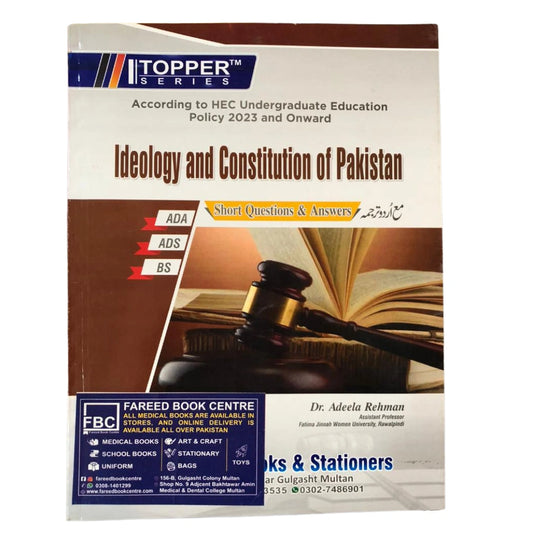 Ideology and Constitution of Pakistan Dr. Adeela Rehman