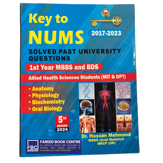 Key to NUMS Solved Past Questions 1st year