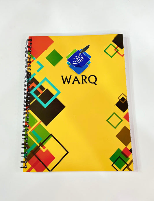 WARQ SPIRAL NOTEBOOK A4 SIZE IMPORTED PAPER (BLOCKS)