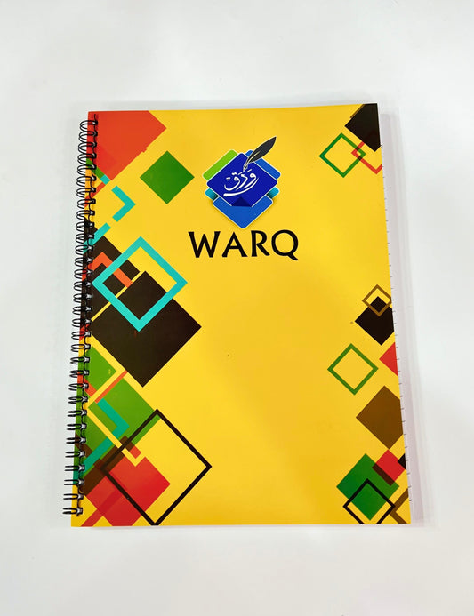 WARQ SPIRAL NOTEBOOK  A4 SIZE IMPORTED PAPER (BLOCKS)