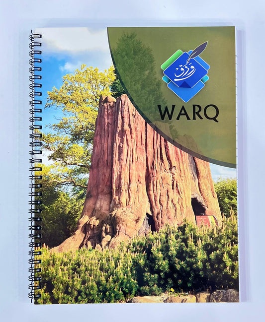 WARQ SPIRAL NOTEBOOK  A4 SIZE IMPORTED PAPER ( GENERAL SHERMAN TREE )