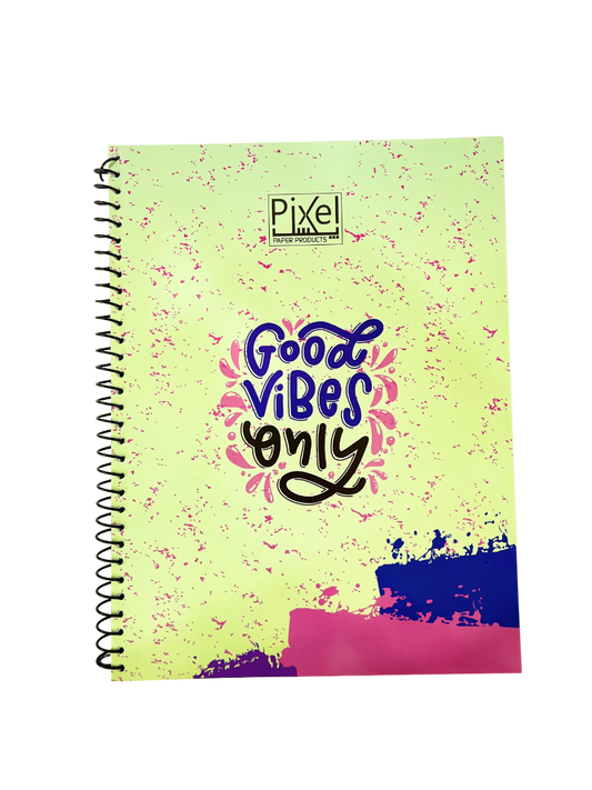 PIXEL SPIRAL SUBJECTS NOTEBOOK 4 SUBJCTS A4 SIZE IMPORTED PAPER
