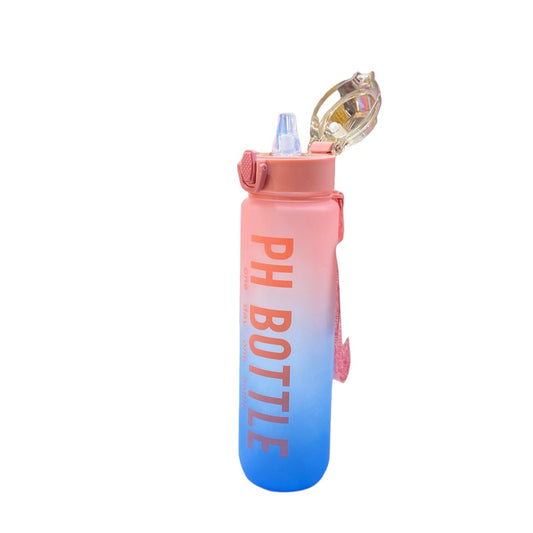 Eyun BPA Free Leakproof Water Bottle 1000 ml (Pink & Blue)