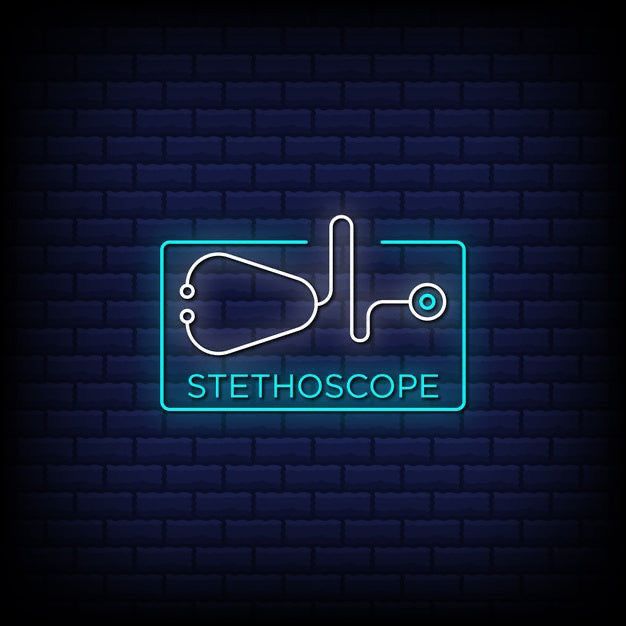 STETHOSCOPE - NEON SIGN FOR MEDICAL