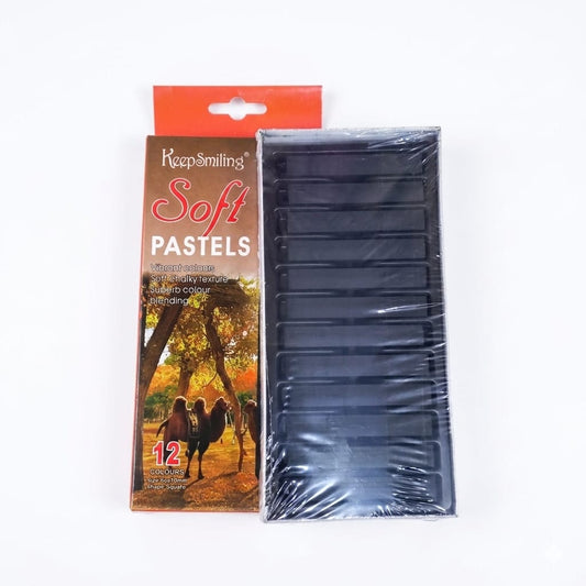Keep Smiling Soft Pastels Black Set of 12