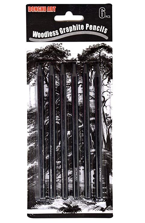 Woodless 6 Graphite HB 2B 4B 6B 8B 2H Pencil