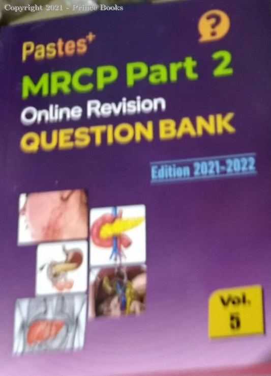 PASTEST MRCP PART 2 ONLINE REVISION QUESTION BANK 5VOL set
