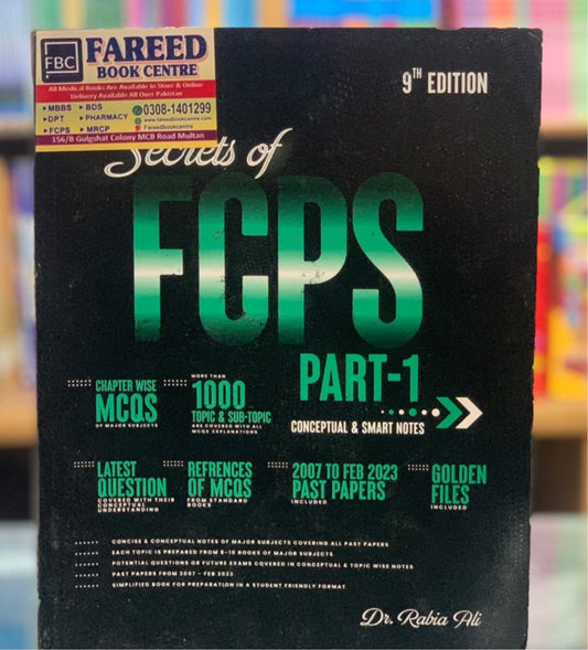 Secrets of Fcps by Dr Rabia Ali 9th edition