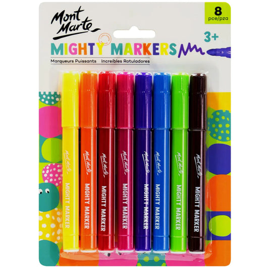 MONT MARTE MIGHTY MARKERS PACK OF 8 PCS