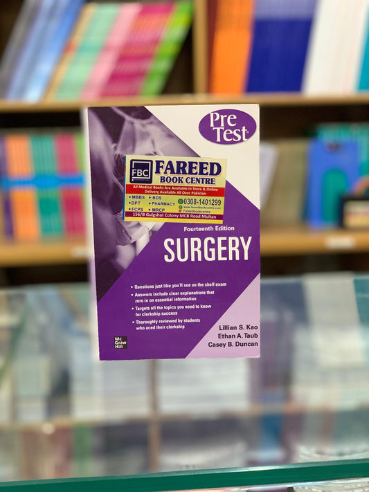 PRE-TEST SURGERY BY LILLIAN S. KAO FOURTEENTH EDITION
