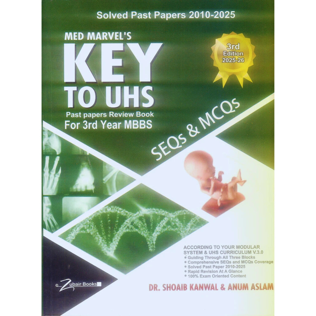 Key To UHS 2nd Year MCQS & SEQS Solved Past Papers 1st Edition – Fareed ...