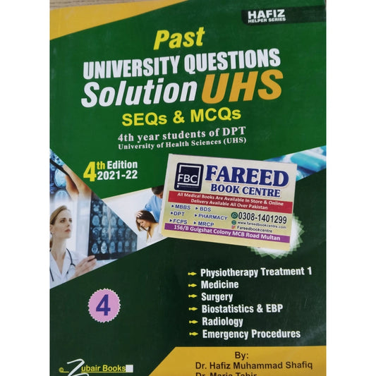 Past University Question Solution UHS Seqs & Mcqs 4th Year DPT