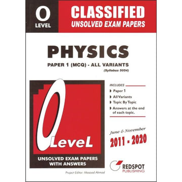 O LEVEL CLASSIFIED PHYSICS P1 (ALL VARIANTS)