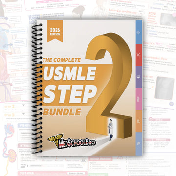 The Complete USMLE Step 2 Bundle Spiral Binding By Med School Bro Original Edition