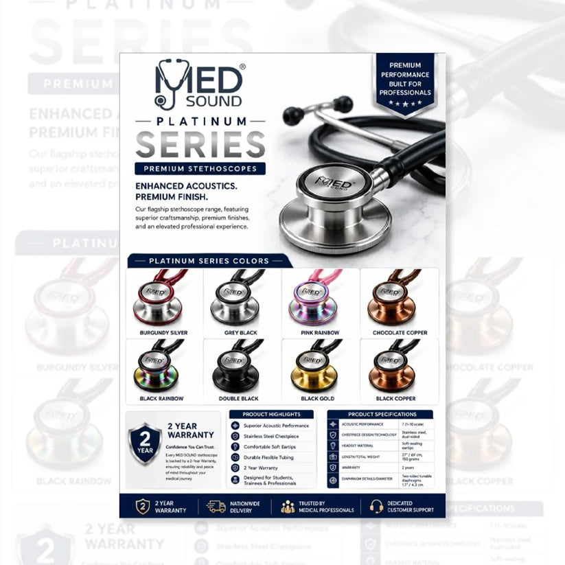 MED Sound Platinum Series Professional Stethoscope | Buy in Pakistan
