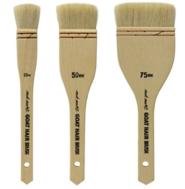 MONT MARTE GOAT HAIR BRUSH SET OF 3 PCS