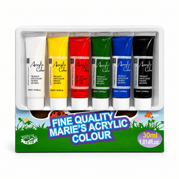 Maries Fine Quality Acrylic Paints Set 6