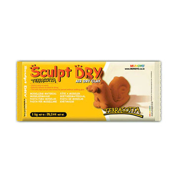 MUNGYO SCULPT AIR DRY CLAT 1000GRAMS | 1GK TERRACOTTA