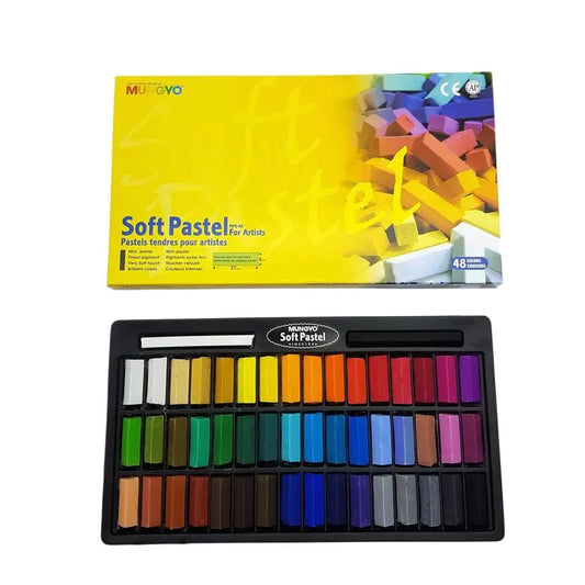 MUNGYO SOFT PASTEL FOR ARTISTS 48 COLOURS HALF