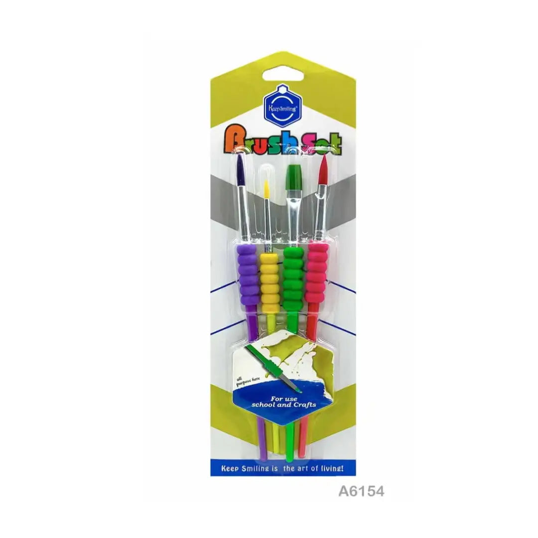 Keep Smiling Brush Set — A6154 (School & Crafts)