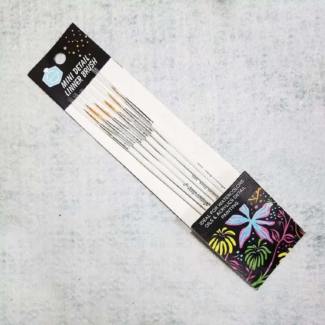 Keep Smiling Mini Detail Liner Brush Set of 6