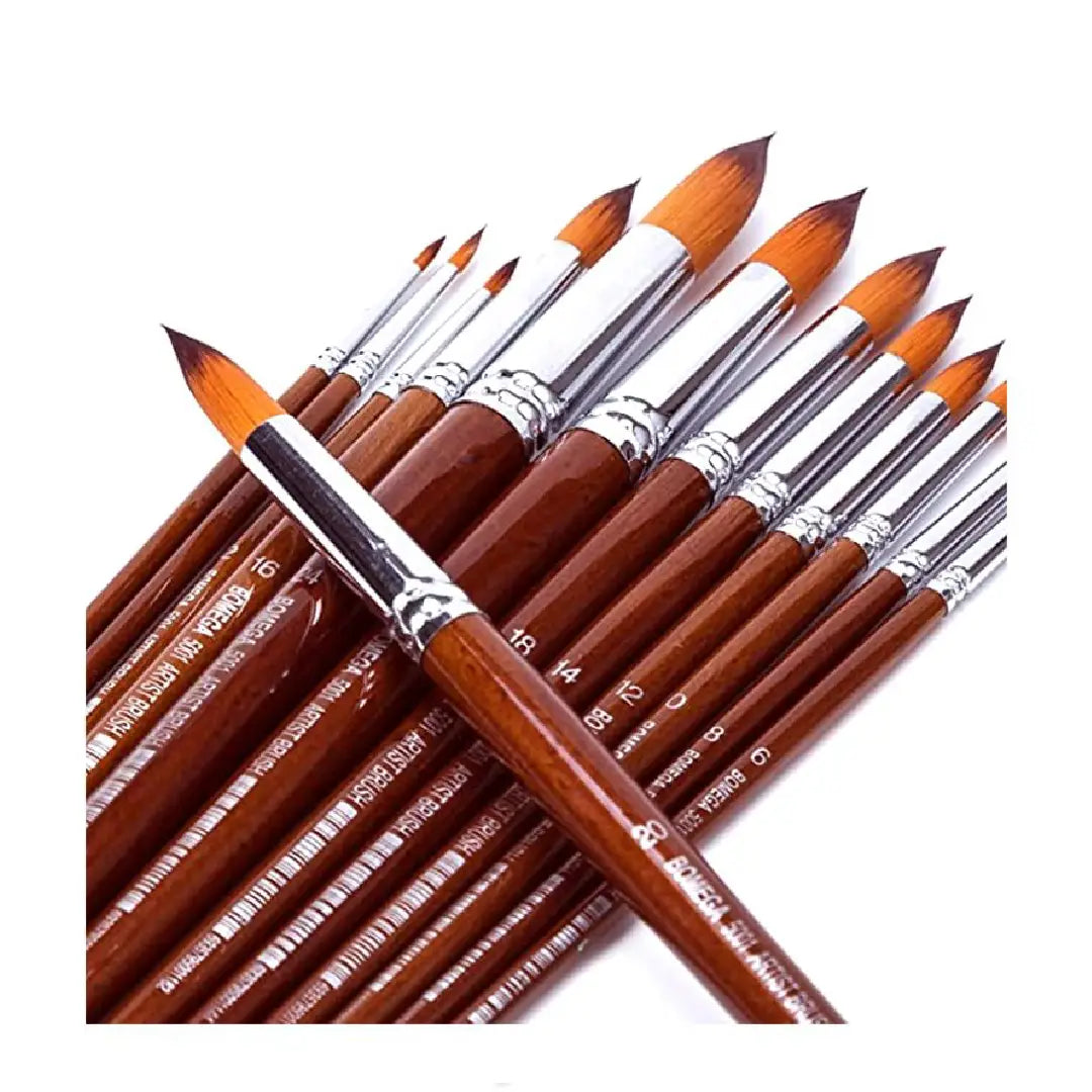 Keep Smiling Round Artist Brush Set of 13