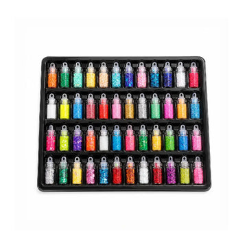 Mini Glitter Bottles Set — 48 Colours