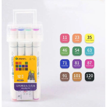 Marie's Double Headed Painting Markers — 12 Colours