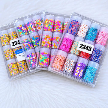 Clay Slices Set — 12 small jars