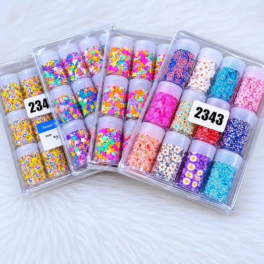 Clay Slices Set — 12 small jars