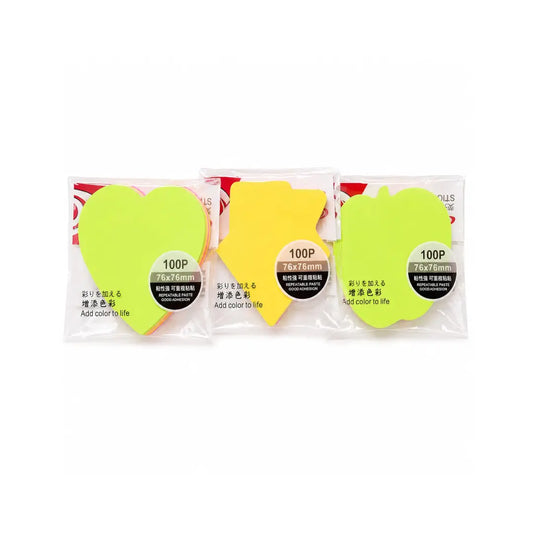 Shape Sticky Notes — 100 Sheets