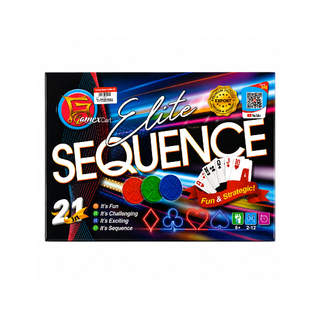 Elite Sequence 2 in 1 Neon Card Game