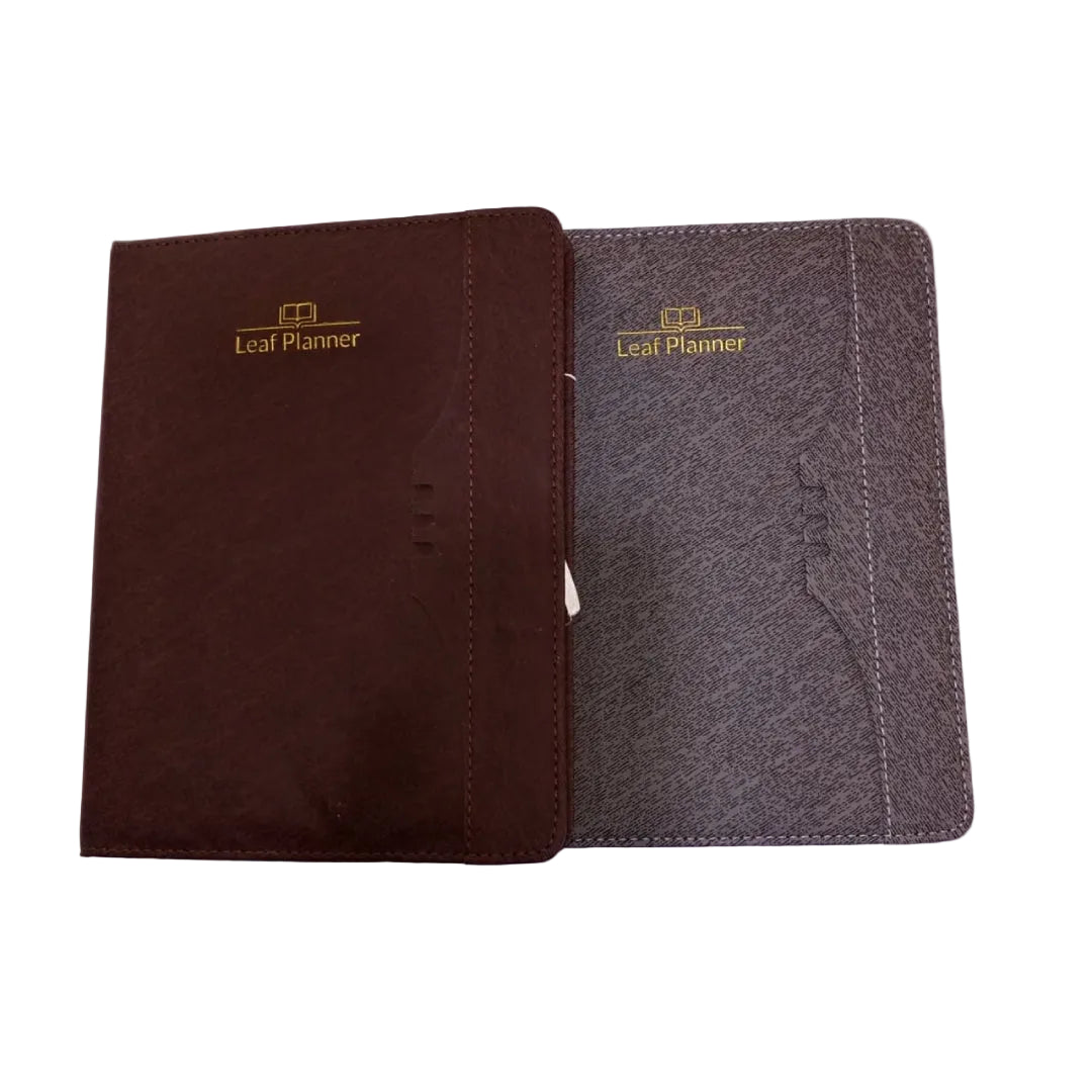 Leaf Planner Leather Fine Diary