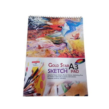 Gold Star A3 Sketch Pad — Spiral