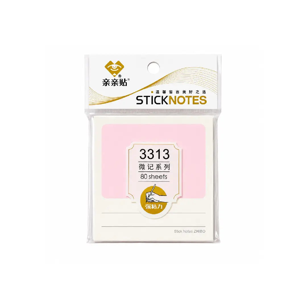 Aesthetic Stick Notes Pad — 80 Sheets
