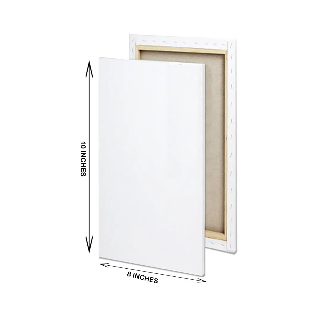 Premium White Rectangle Canvas — 8×10 inches