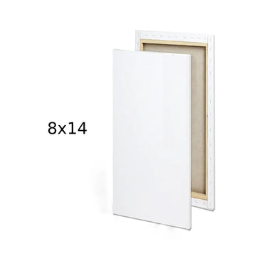 Premium White Rectangle Canvas — 8×14 inches