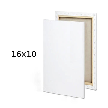 Premium White Rectangle Canvas — 16×10 inches