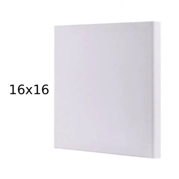 Premium White Square Canvas — 16×16 inches