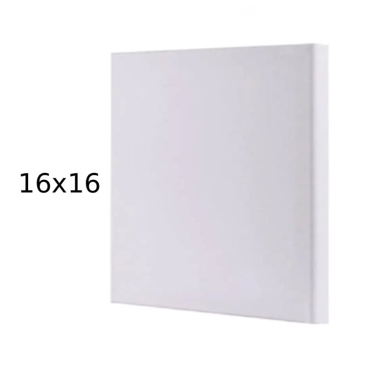 Premium White Square Canvas — 16×16 inches
